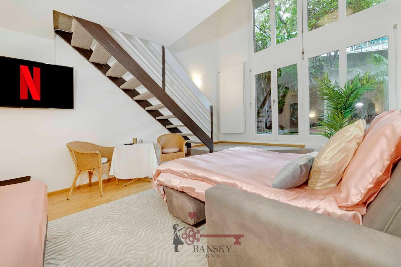 Апартаменти Duplex Loft In Lugano Center With Garden, Wi-Fi -By Easylife Swiss Екстер'єр фото