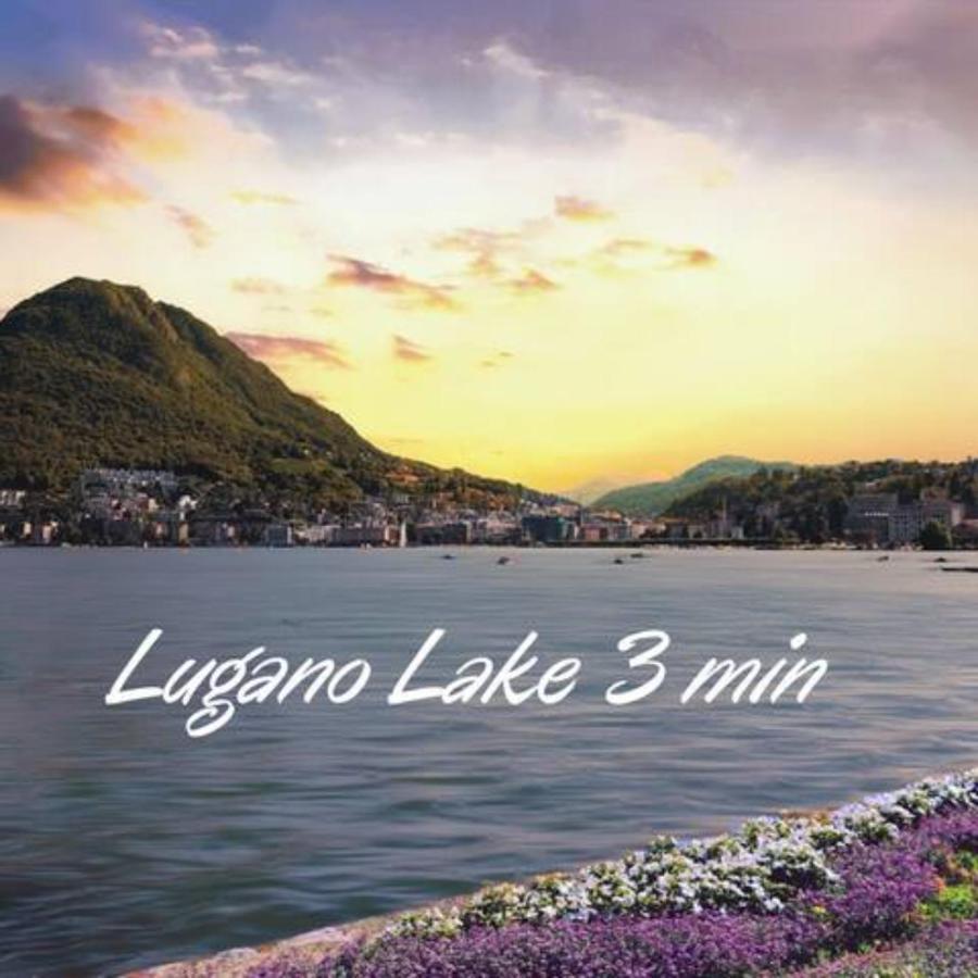 Апартаменти Duplex Loft In Lugano Center With Garden, Wi-Fi -By Easylife Swiss Екстер'єр фото